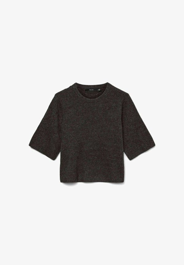 Vero Moda Knitted VMBOOM Knitted - Top - chocolate torte