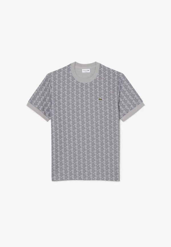 Lacoste UNISEX - Print T-shirt - calluna/graphite