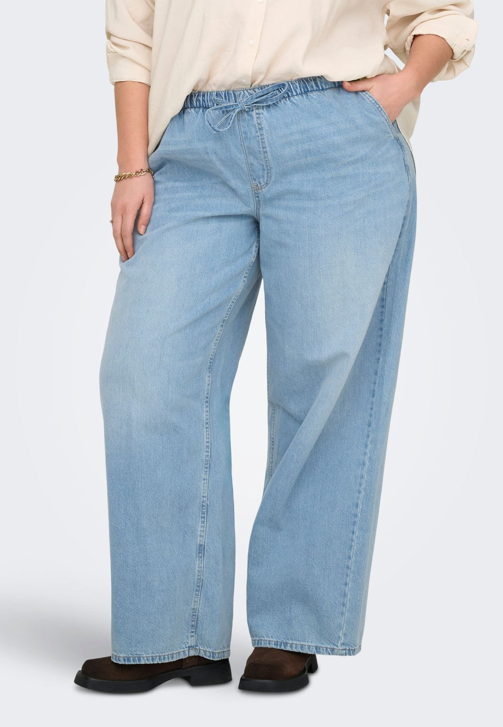 Wide-fit CARJAY High waist Wide Leg Fit Media 3