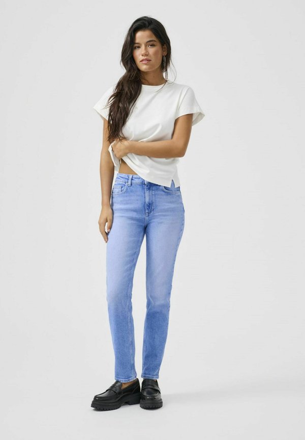ONLY Straight fit ONLEMILY High waist Ankle length - Slim fit jeans - special bright blue denim