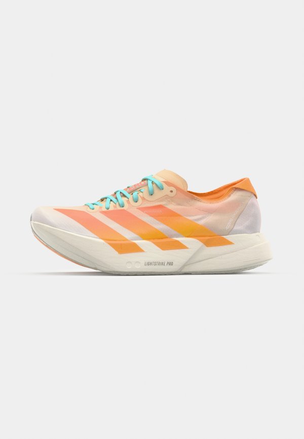 adidas Performance ADIZERO ADIOS PRO 4 - Road running shoes - crystal sand flash orange flash aqua