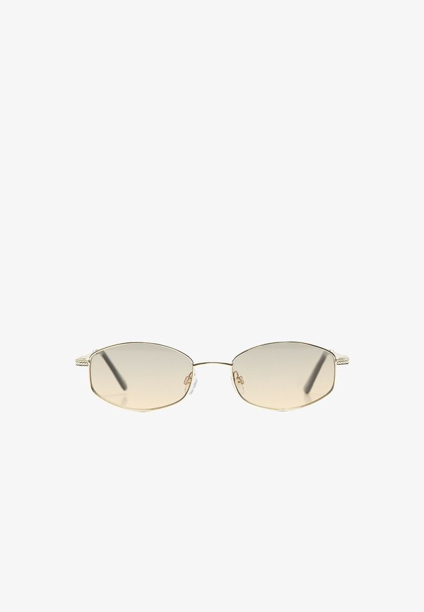 Bershka METAL FRAME - SUNGLASSES - Sunglasses - beige