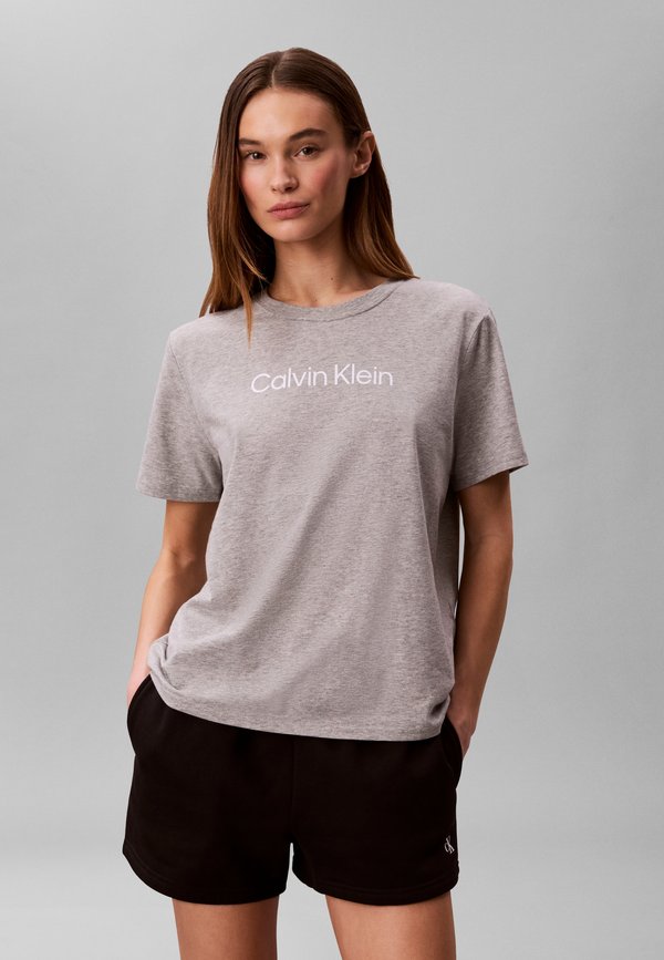 Calvin Klein COMMUTER REGULAR TEE - Print T-shirt - grey heather
