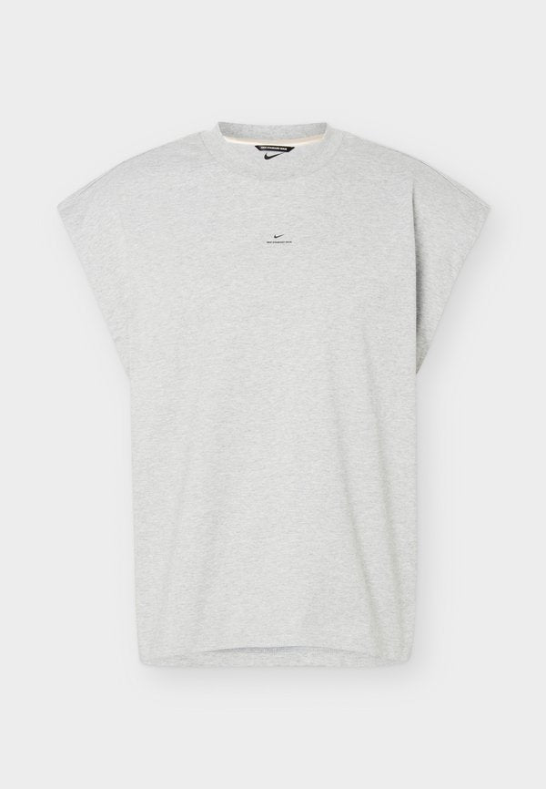 Nike Performance STANDARD ISSUE GM SLEEVELESS TOP - Sports T-shirt - dark grey heather/black