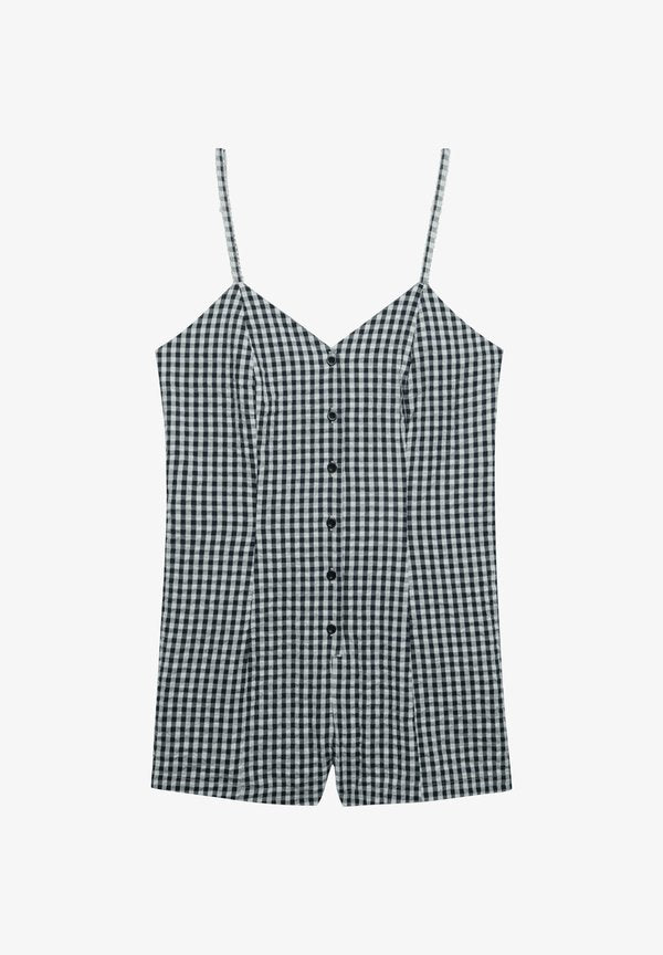Superdry & Co GINGHAM CAMI PLAY - Jumpsuit - navy gingham