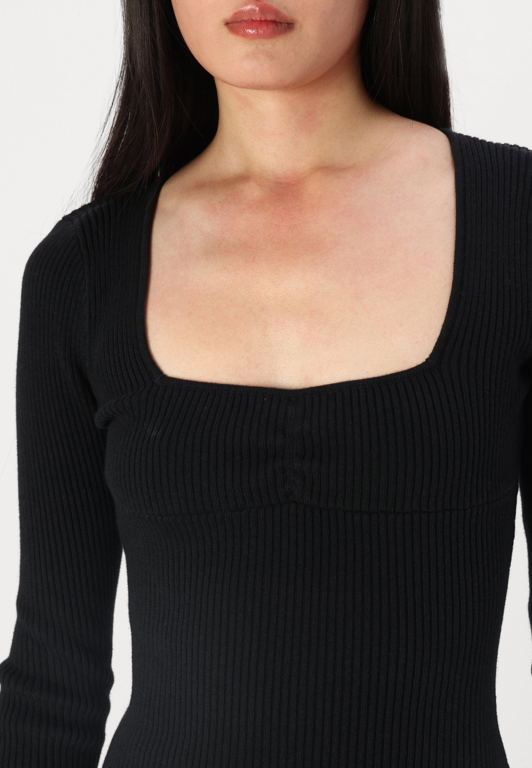 Hollister Co. EMEA PINCH BUST TIE BACK SWEATER DRESS