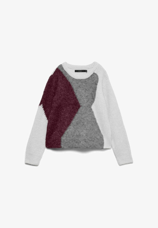Vero Moda Knitted VMKEISA Knitted - Jumper - light grey melange