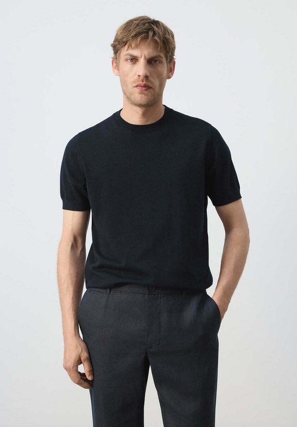 Mango ADULT - Basic T-shirt - night blue