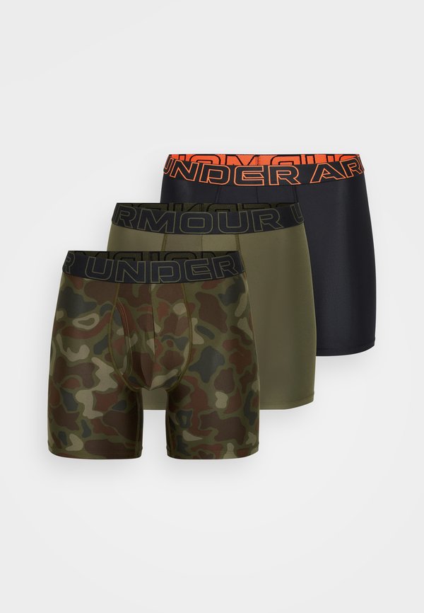 Under Armour PERFORMANCE TECH 3 PACK - Boxer briefs - frogskin overdye/marine/green