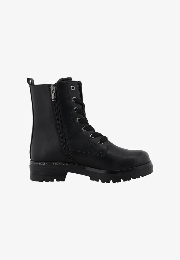 TOM TAILOR STIEFEL - Lace-up ankle boots - black