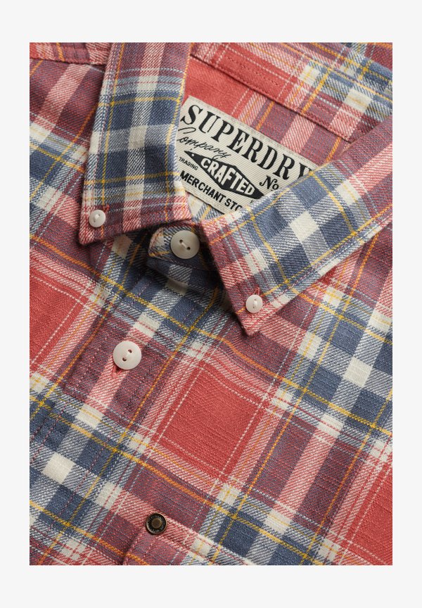 Superdry & Co THE MERCHANT STORE - LITE CHECK - Shirt - washed rose check