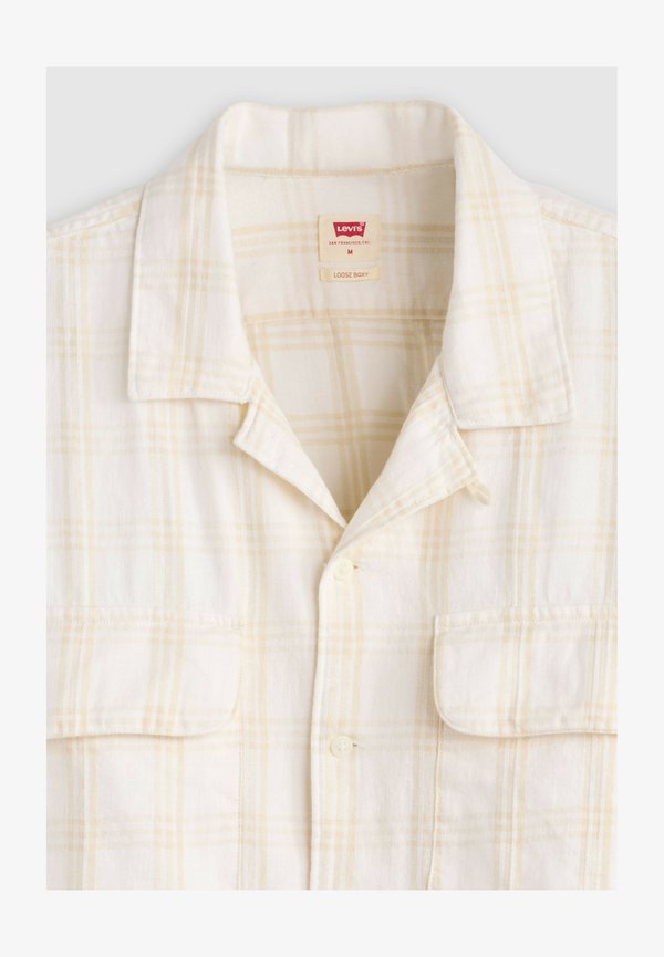 Levi's® BOXY UTILITY CAMPSHIRT ATKINS PLAID EGRE - Shirt - atkins plaid egret - neutrals