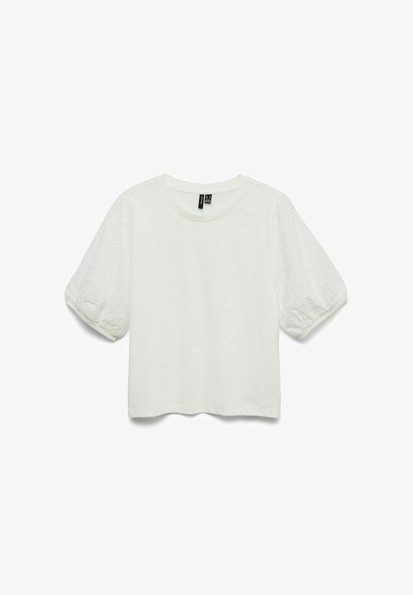Vero Moda VMJANNI - Print T-shirt - snow white