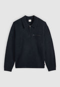 Levi's® BOULDER COLLARED HALF ZIP - Jumper - navy