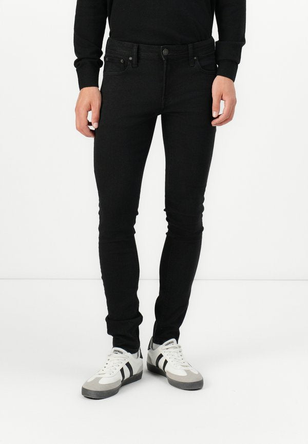 Jack & Jones JJILIAM JJORIGINAL LOW RISE - Jeans Skinny Fit - black denim