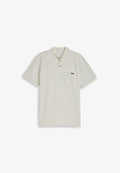 TOM TAILOR TOM TAILOR POLOSHIRTS POLOSHIRT MIT BRUSTTASCHE - Basic T-shirt - gardenia white ottoman