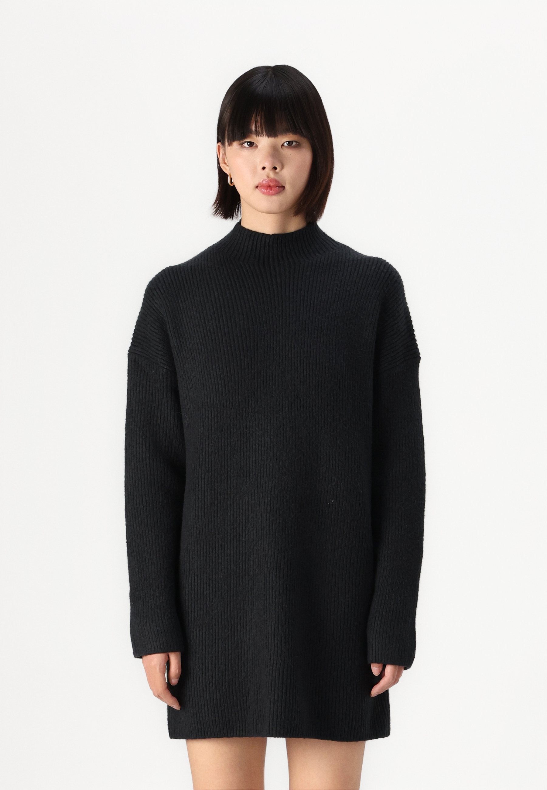 Abercrombie & Fitch Easy Mockneck Mini Sweater Dress