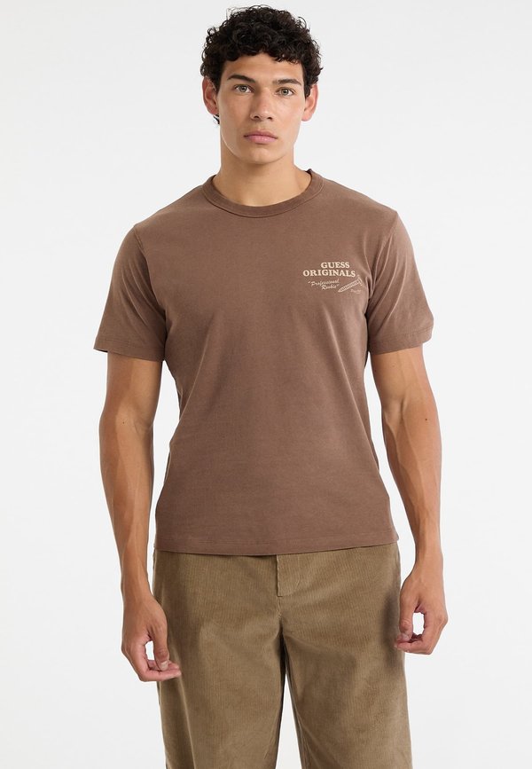 Guess Print T-shirt - braun