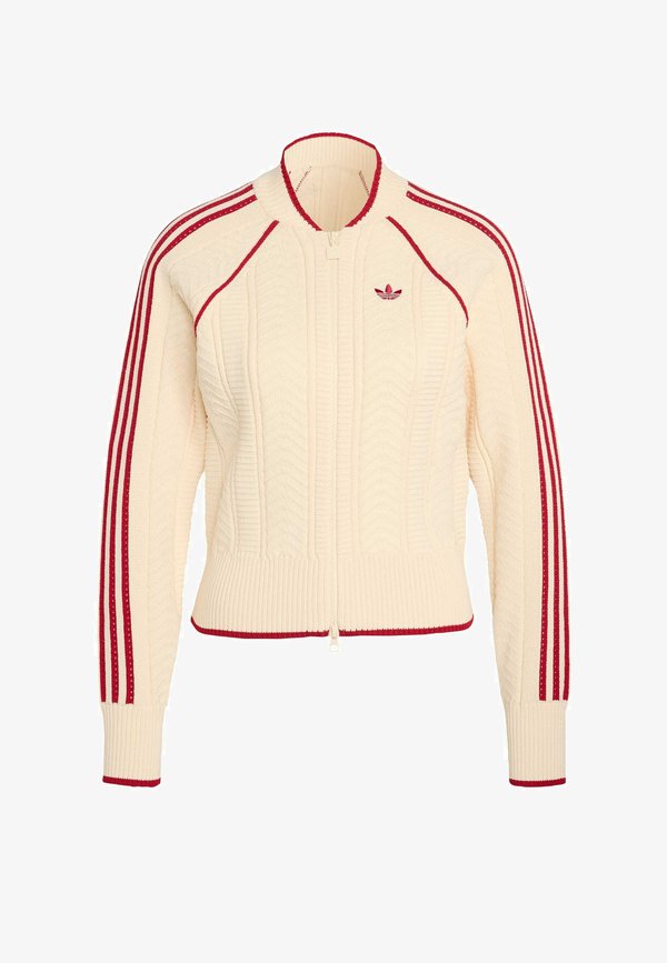 adidas Originals ADIDAS ORIGINALS SST TRACK TOP - Bomber Jacket - warm vanilla   team victory red