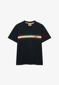 Superdry & Co SUPERDRY OUTDOOR STRIPE LOGO RELAXED T-SHIRT.. - Print T-shirt - phantom black marl