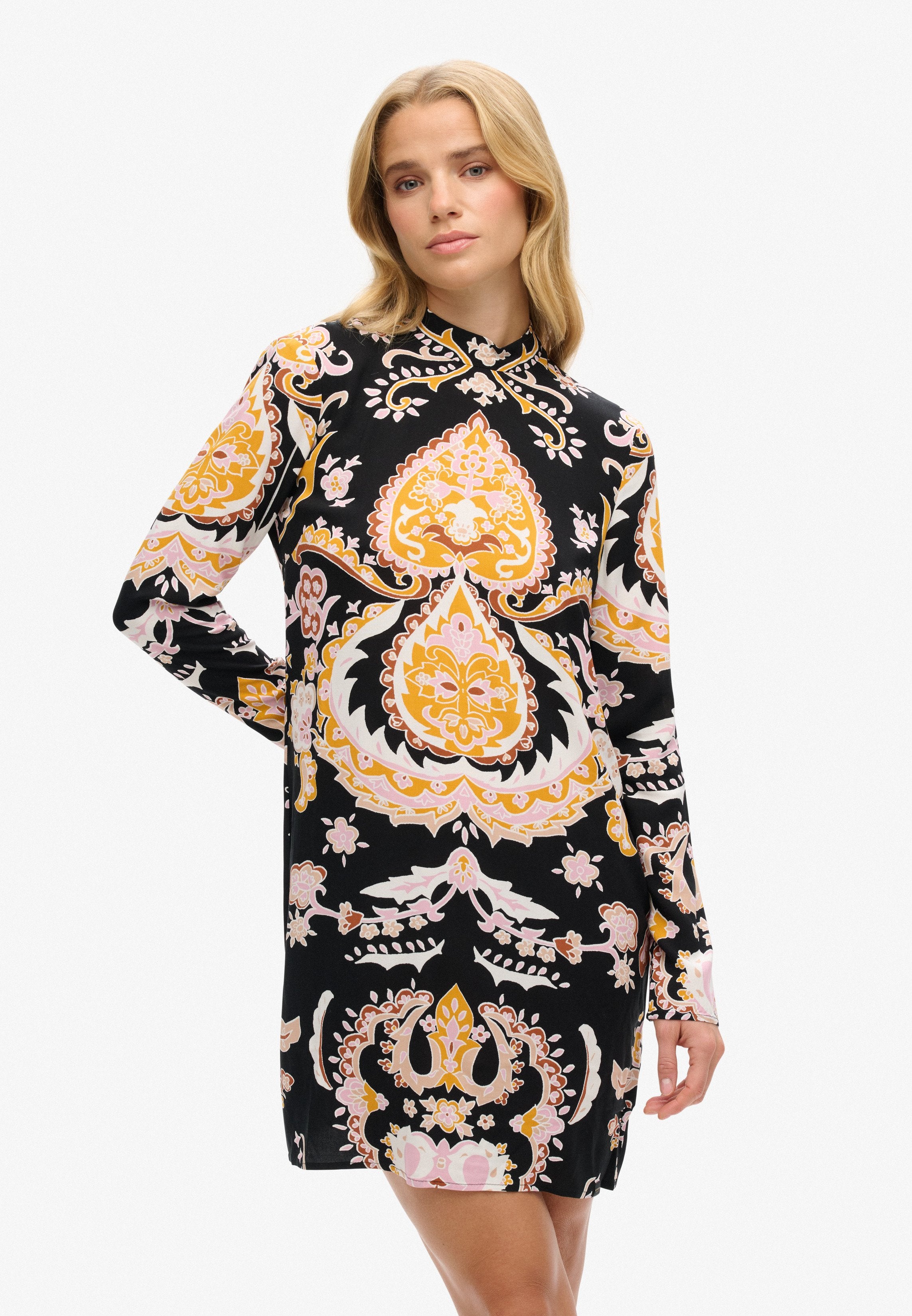 Superdry & Co LONG SLEEVE PRINTED MINI