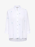 ONLY ONLNEW LINA GRACE LS EMB SHIRT NOOS WVN - Button-down blouse - bright white