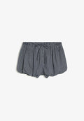 Bershka BALLOON POPLIN SKORT - SKORT - Shorts - dark blue