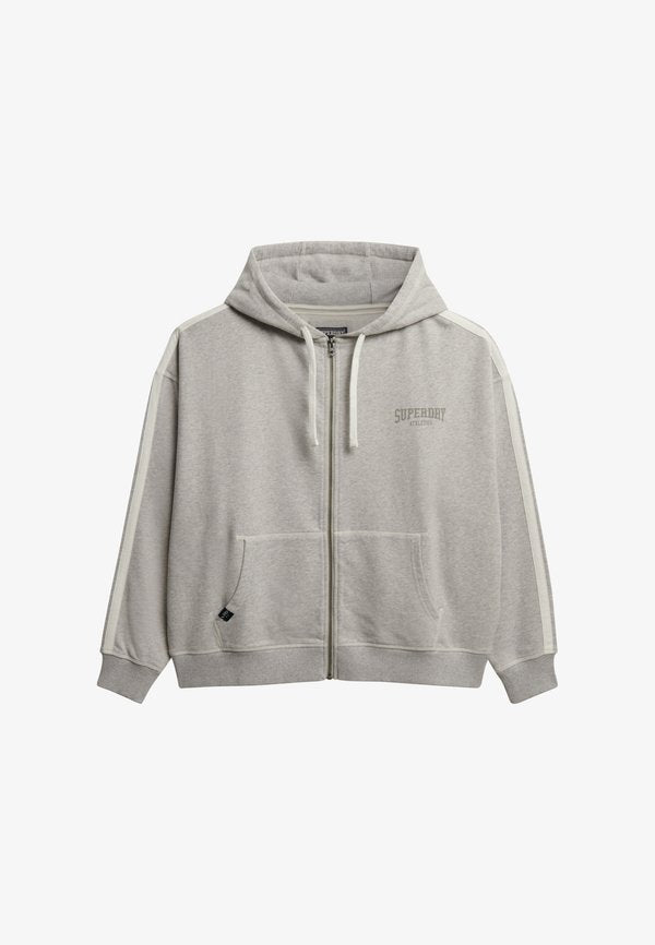 Superdry & Co ATHLETIC ESSENTIALS - Zip-up sweatshirt - glacier grey marl