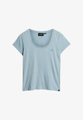 Superdry & Co SCOOP NECK - Print T-shirt - forever blue