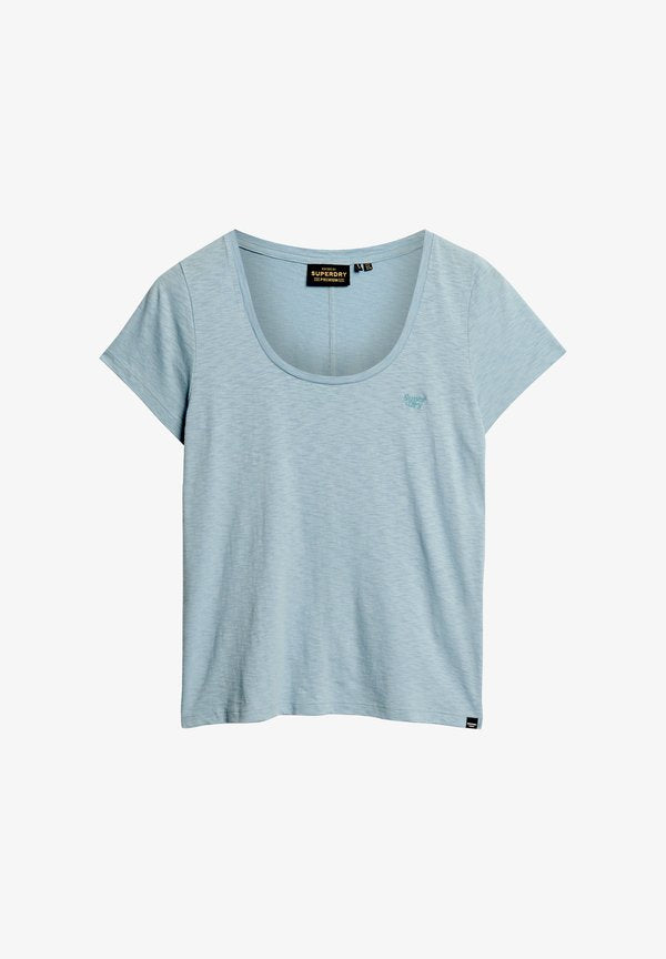 Superdry & Co SCOOP NECK - Print T-shirt - forever blue