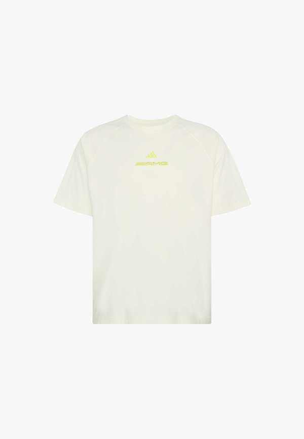 adidas Performance AMG WASHED - Print T-shirt - off white