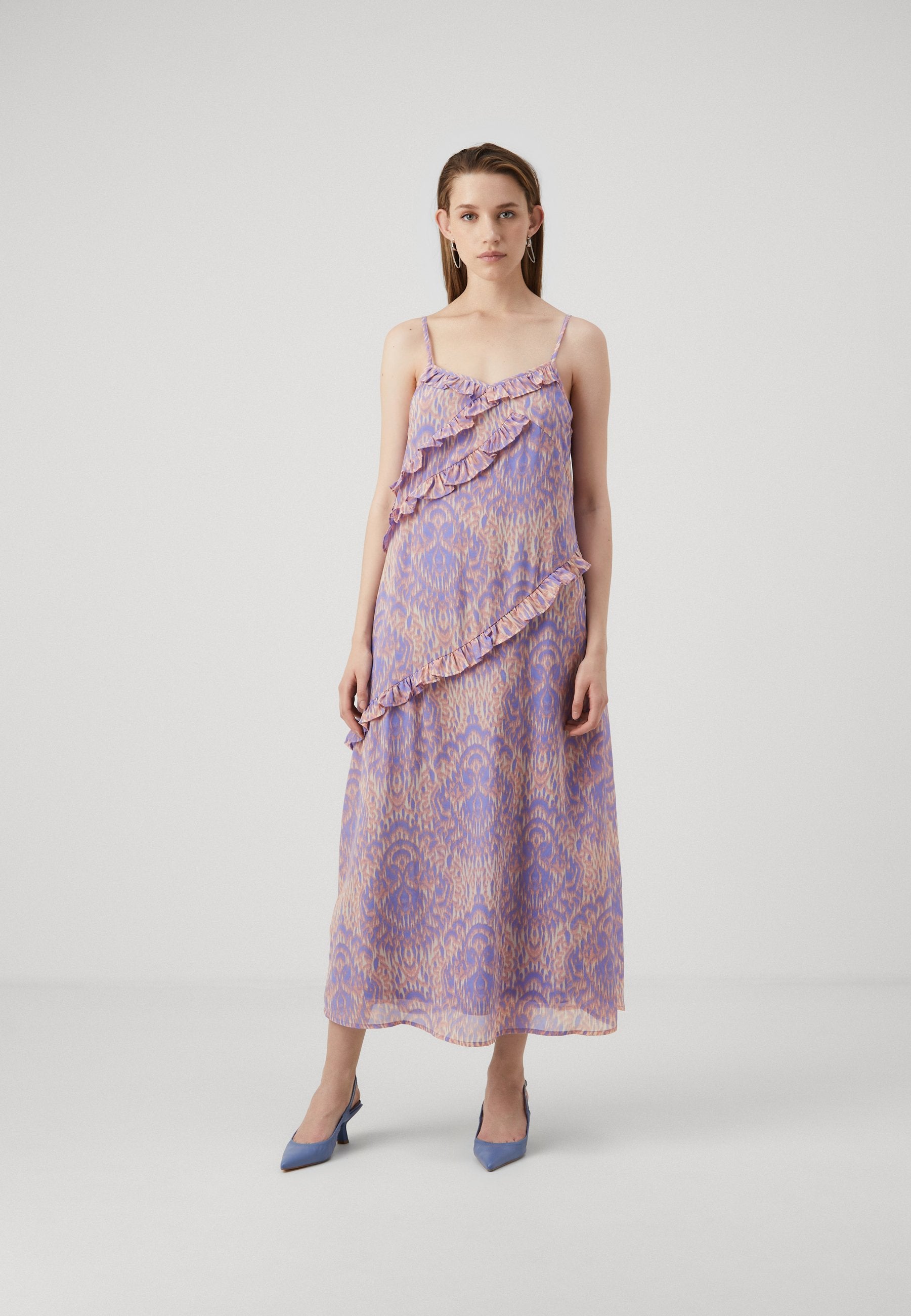 ONLSTAR LIFE STRAP FRILL MIDI DRESS Media 3