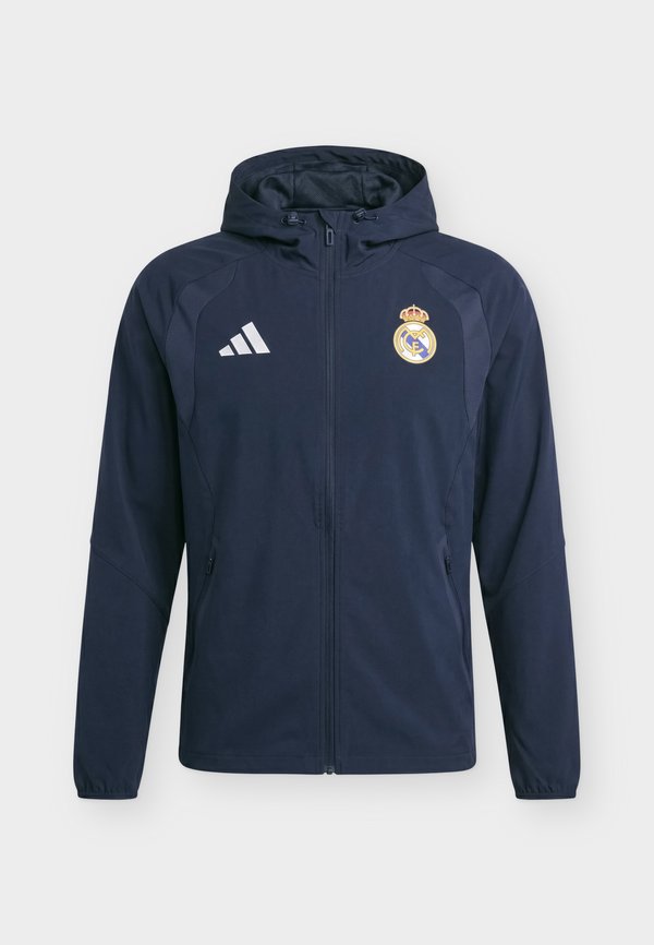 adidas Performance REAL MADRID TIRO TRAVEL FULL ZIP - Windbreaker - night navy