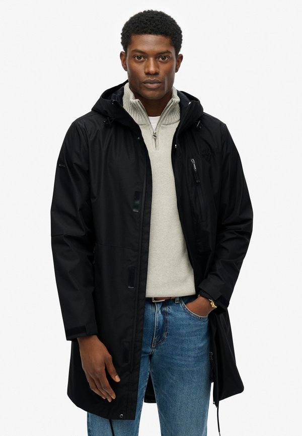 Superdry & Co HOODED TECH FISHTAIL - Parka - black