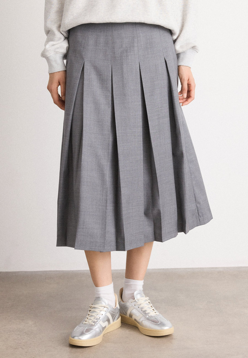 GANT MIDI PLEATED SKIRT