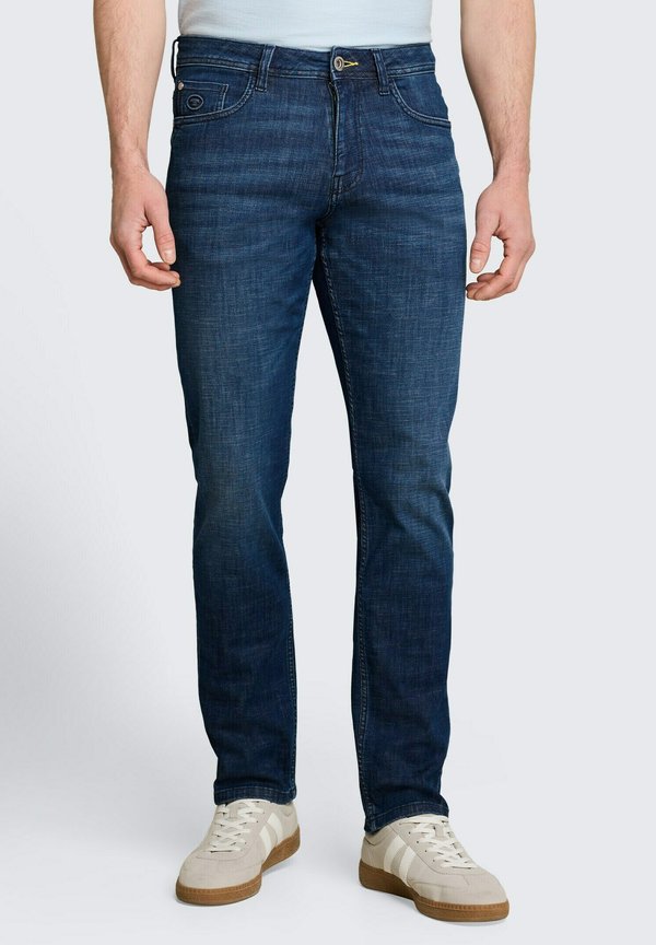 TOM TAILOR TTJOSH REGULAR SLIM FIT - Slim fit jeans - used dark stone blue denim