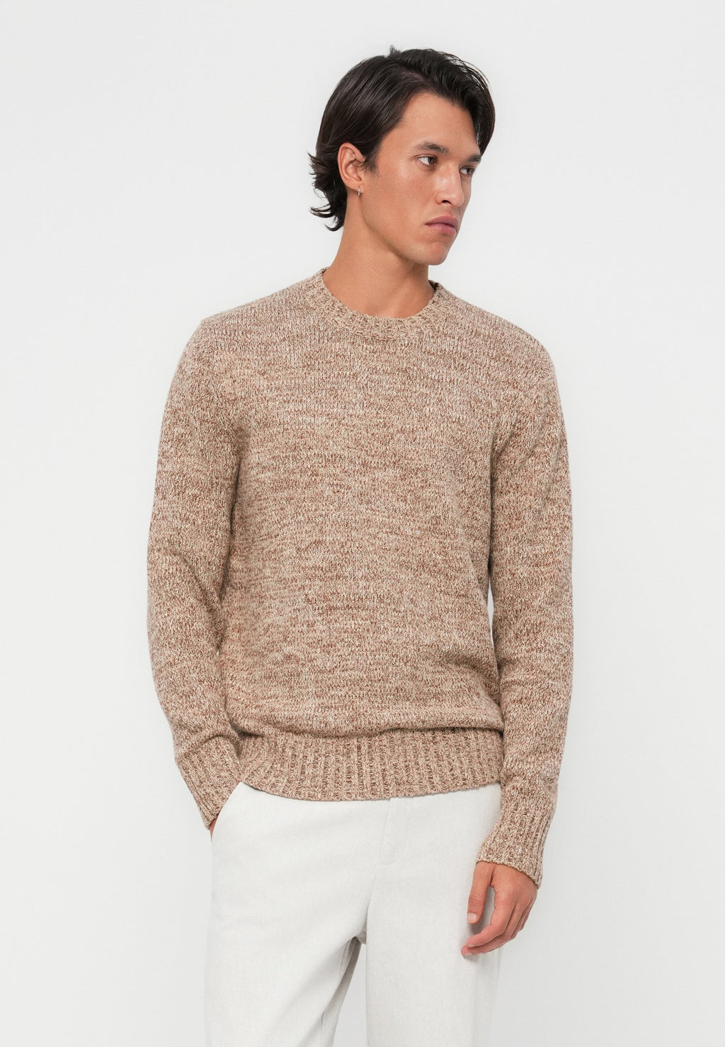 Lyle & Scott MULTI MARL CREW NECK JUMPER