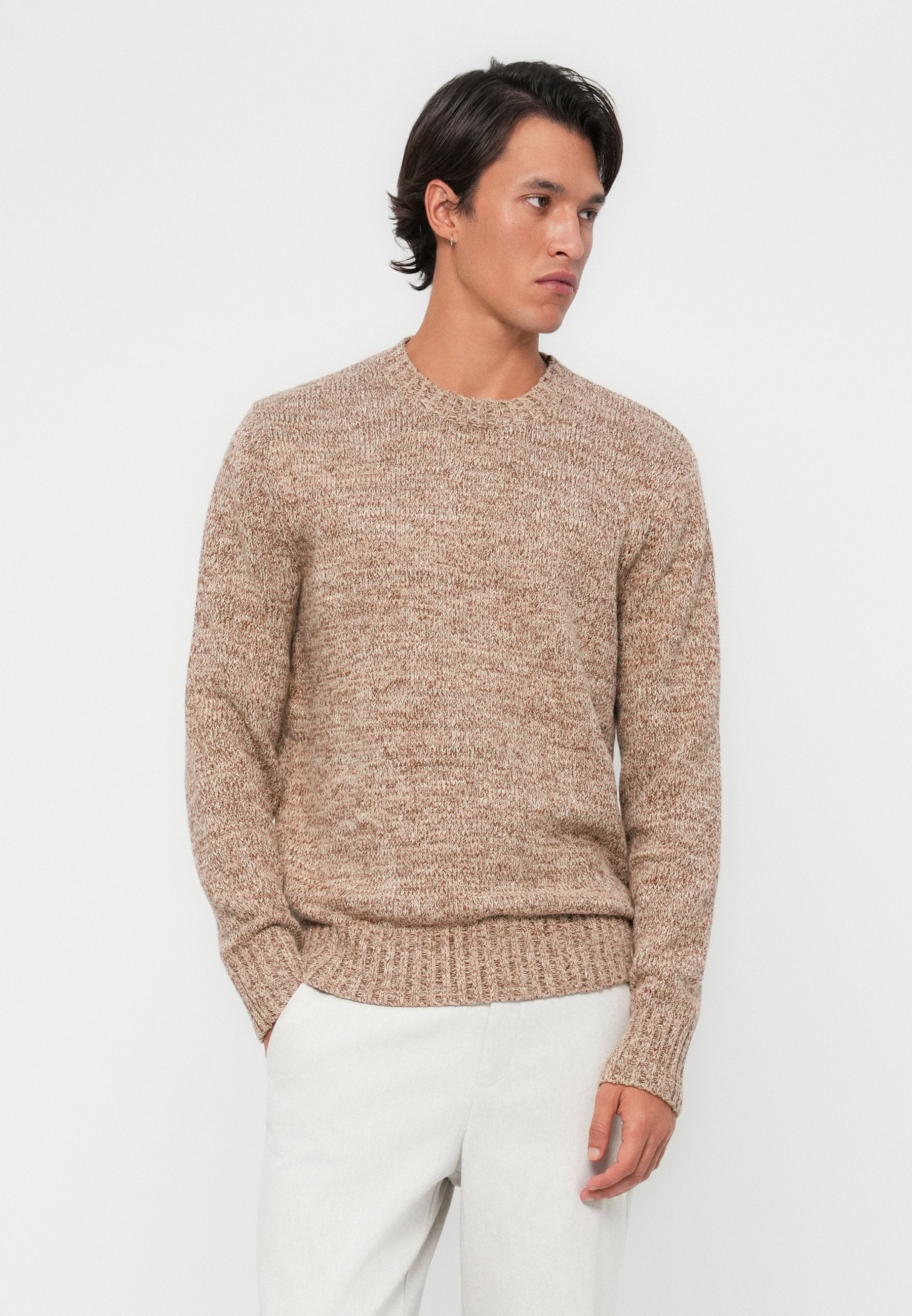 Lyle & Scott MULTI MARL CREW NECK JUMPER