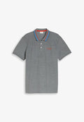 TOM TAILOR PIQUÉ POLOSHIRT MIT LOGO-PRINT - Polo shirt - sky captain blue