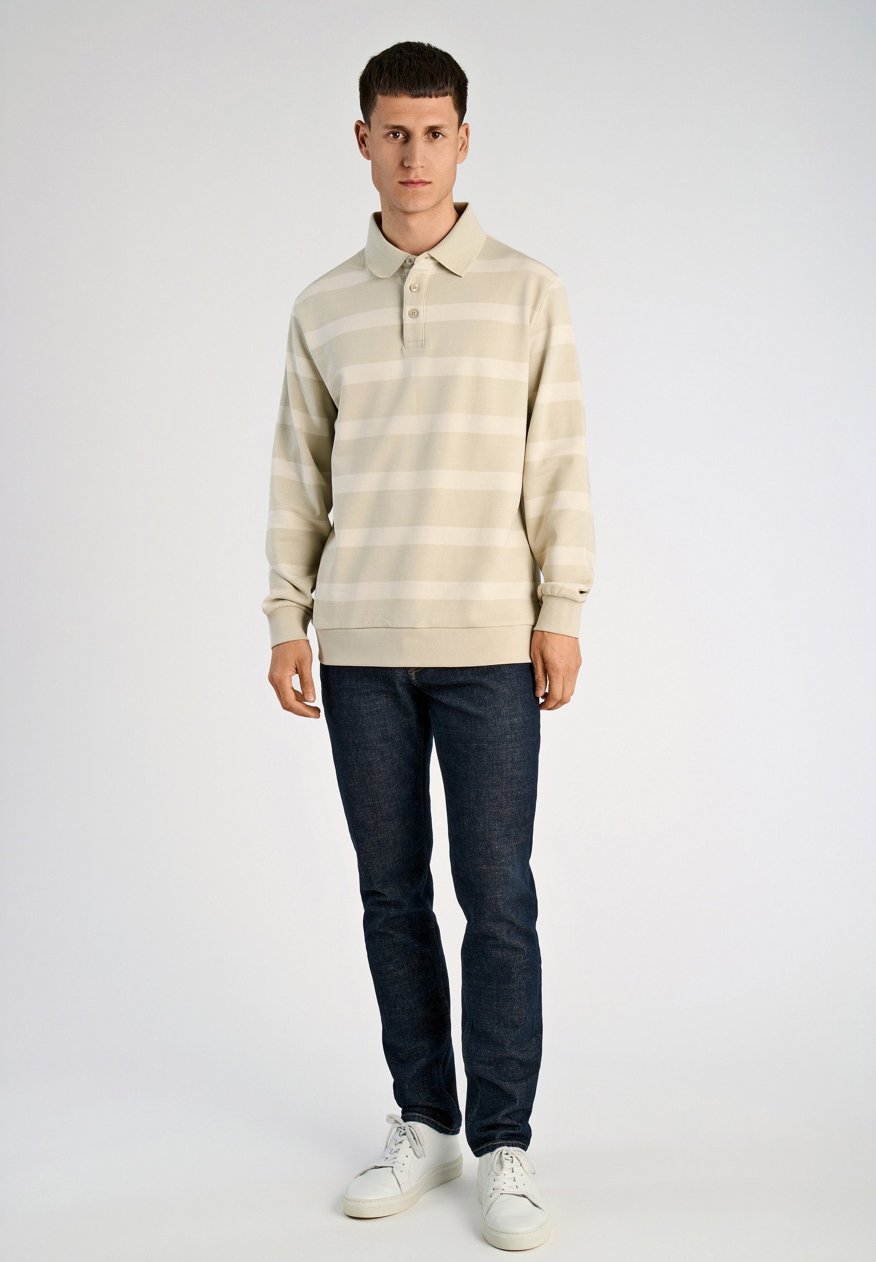 STRIPED POLO SWEATSHIRT L/S Media 2