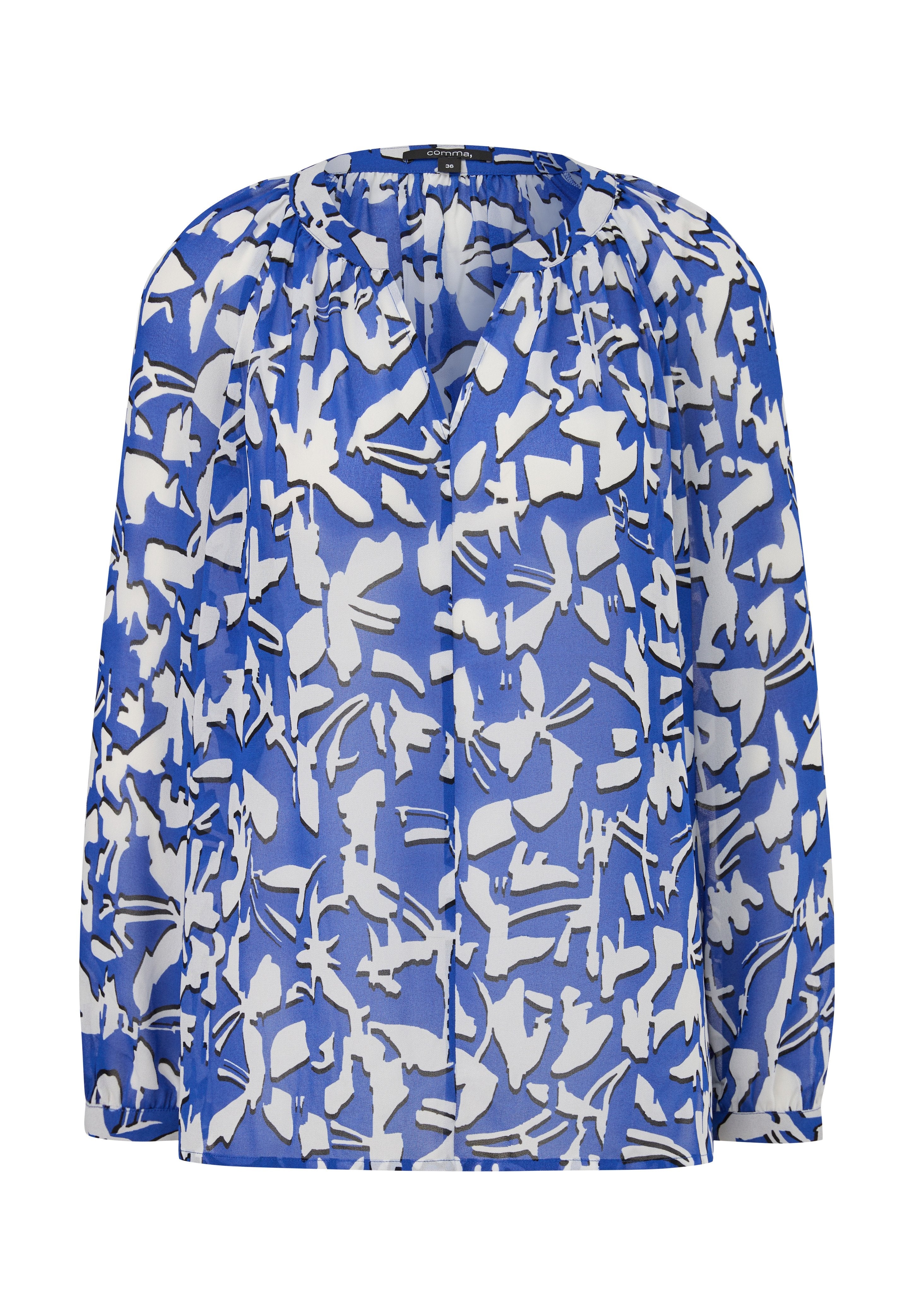 BLUSE AUS CHIFFON Media 1