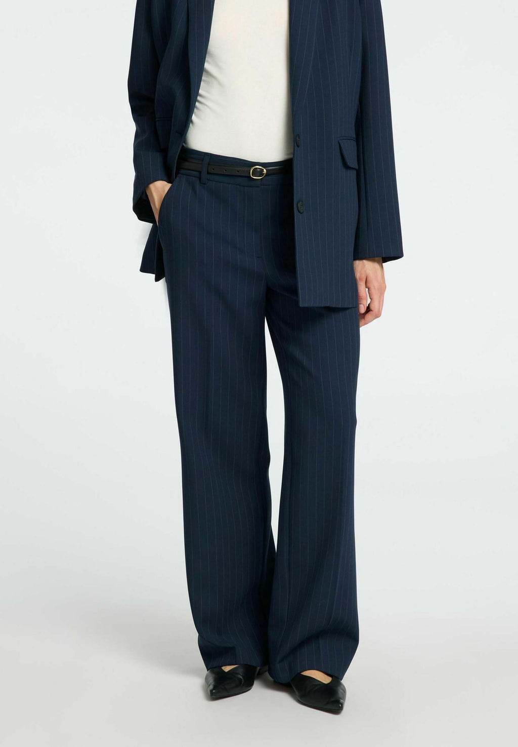 Selected Viscose blend pinstripe