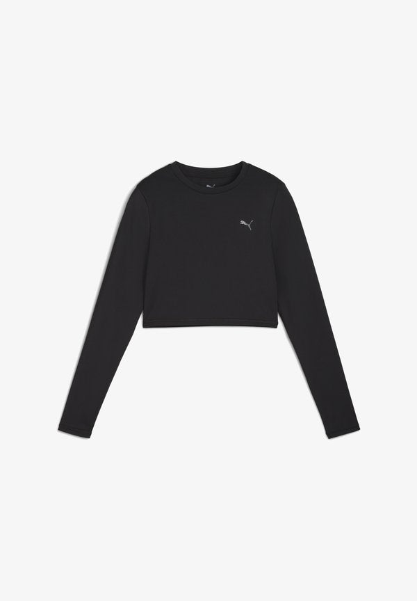 Puma CROPPED - Long sleeved top - puma black