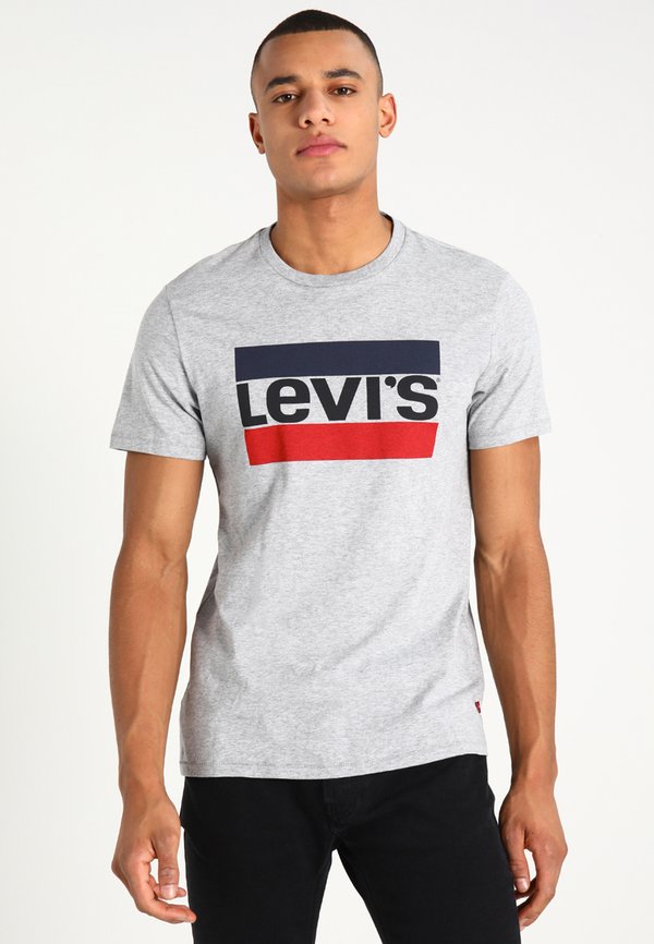 Levi's® SPORTSWEAR GRAPHIC TEE - Print T-shirt - grey heather