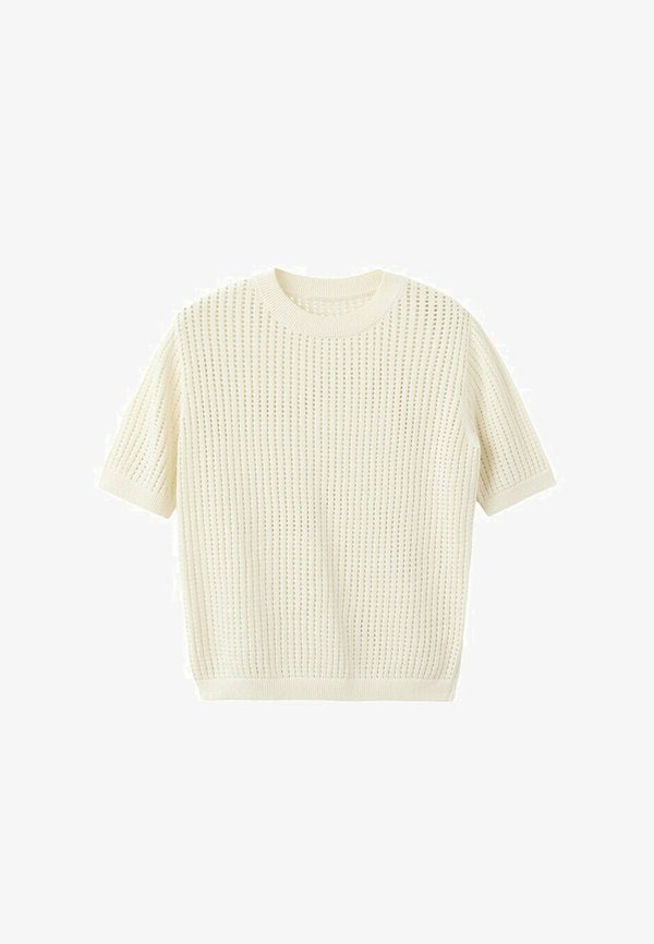 Mango Basic T-shirt - off-white