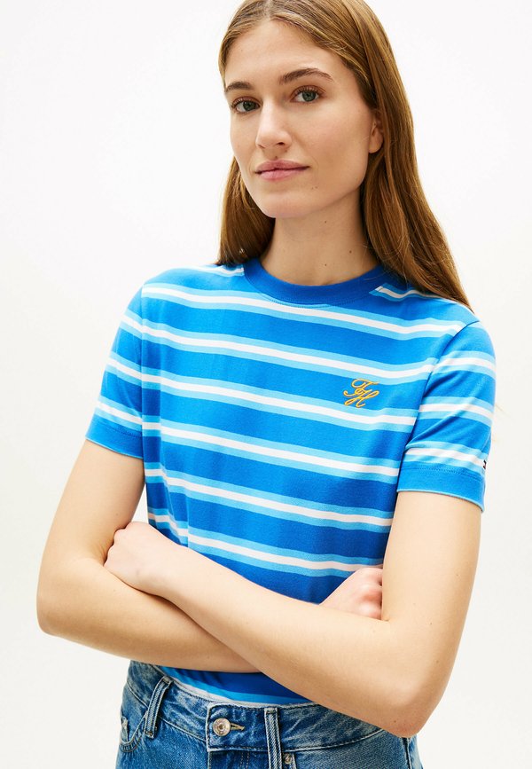 Tommy Hilfiger LOGO EMBROIDERY JERSEY CREW NECK T-SHIRT