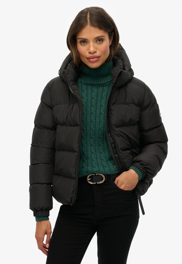 Superdry & Co SUPERDRY HOODED SPORTS PUFFER JACKET.. - Winter jacket - black