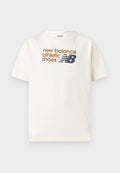 New Balance ATHLETICS PREMIUM RELAXED CHEST LOGO T-SHIRT - Print T-shirt - angora