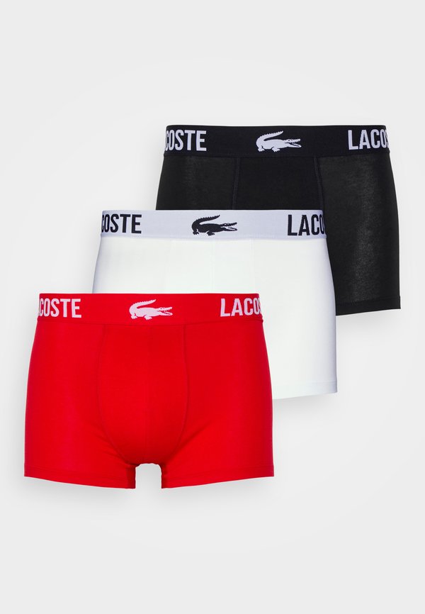 Lacoste COURTS 3 PACK - Trunks - black/red/white