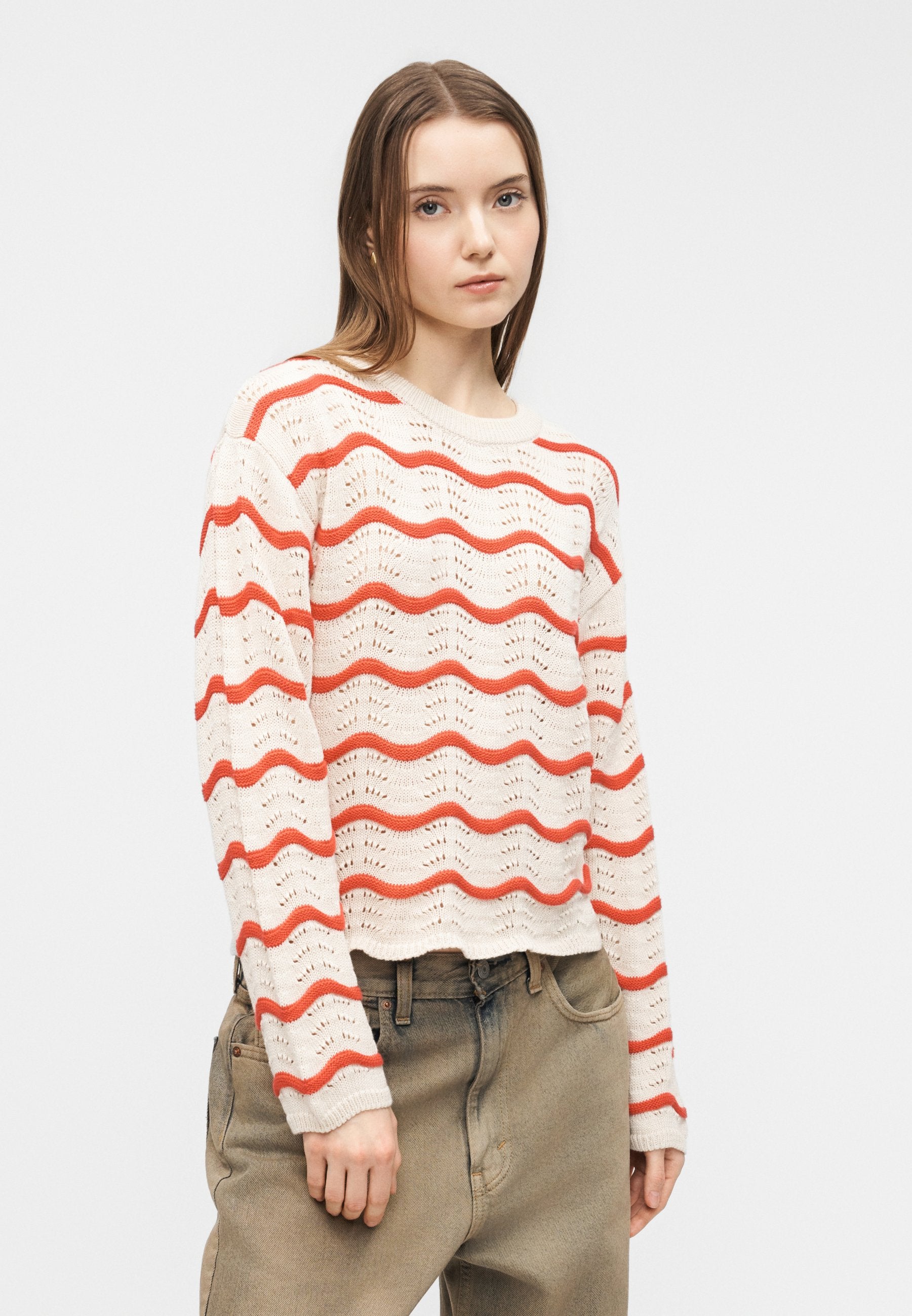 VILA Knitted VIWAVE Round neck